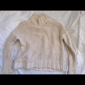 Free people ivory cozy sweater